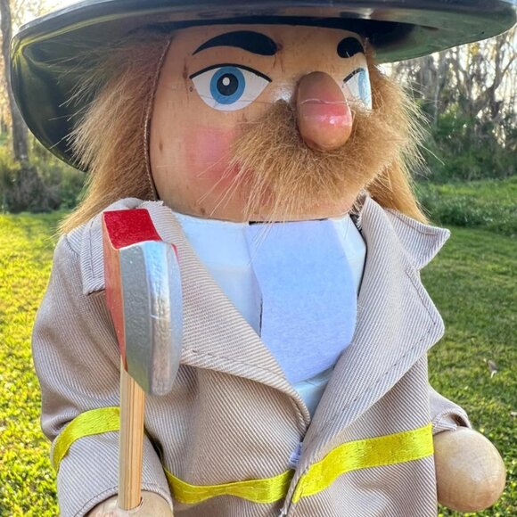 Fireman and Dalmatian Dog Nutcracker Christmas Decoration Holiday Decor Gift - Picture 4 of 8